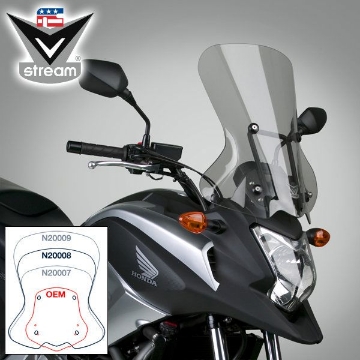 Toon details van Vervangingsruit National Cycle VStream sport/tour licht getint Honda NC700X / NC750X Afbeeldingen van Vervangingsruit National Cycle VStream sport/tour licht getint Honda NC700X / NC750X