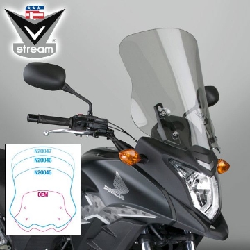 Toon details van Vervangingsruit National Cycle VStream sport / touring licht getint Honda CB500X '13-15 Afbeeldingen van Vervangingsruit National Cycle VStream sport / touring licht getint Honda CB500X '13-15