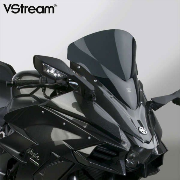 Afbeeldingen van Vervangingsruit National Cycle sport donker getint Kawasaki Ninja H2 SX ’18-