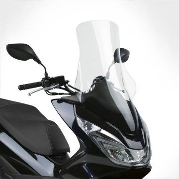 Toon details van Vervangingsruit National Cycle tall touring transparant Honda PCX150 '15-17 Afbeeldingen van Vervangingsruit National Cycle tall touring transparant Honda PCX150 '15-17