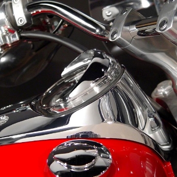 Toon details van Kilometerteller kapje chroom Honda VTX1300C/R/S/T National Cycle Afbeeldingen van Kilometerteller kapje chroom Honda VTX1300C/R/S/T National Cycle