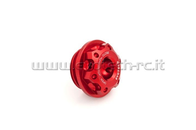 Afbeeldingen van Olievuldop Evotech voor diverse modellen Yamaha (M26x3)-Rood