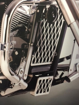 Toon details van Cover voor spanningsregelaar RVS Custom Acces Kawasaki VN900 Classic / Custom Afbeeldingen van Cover voor spanningsregelaar RVS Custom Acces Kawasaki VN900 Classic / Custom