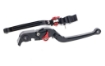 Afbeeldingen van Hendel set opklapbaar Evotech Performance zwart/rood Aprilia Tuono V4 Factory '21-