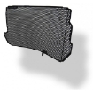 Afbeeldingen van Radiatorcover set zwart Evotech Performance Yamaha R1 '15-19