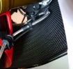 Afbeeldingen van Radiatorcover set zwart Evotech Performance Yamaha R1 '15-19