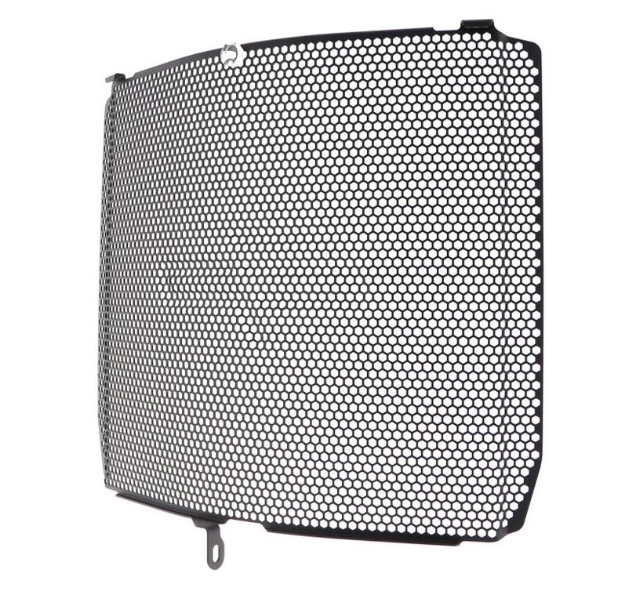 Afbeeldingen van Radiatorcover zwart Evotech Performance Kawasaki H2 SX SE+ ’19-