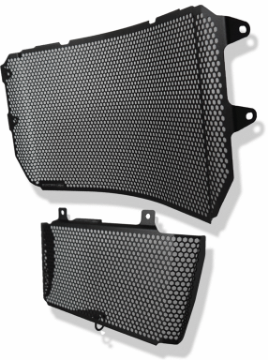 Toon details van Radiator/oliekoeler cover set zwart Evotech Performance Yamaha MT-10 '16-21 Afbeeldingen van Radiator/oliekoeler cover set zwart Evotech Performance Yamaha MT-10 '16-21