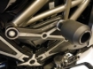 Afbeeldingen van Crash bobbins black/silver Evotech Performance Ducati Diavel 1260 '19-