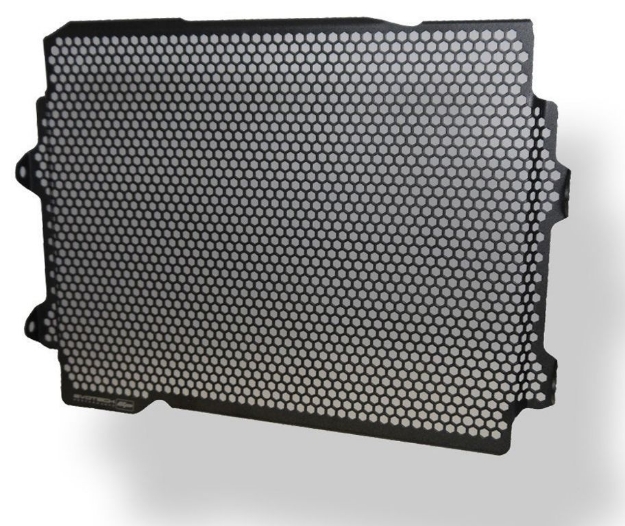 Afbeeldingen van Radiatorcover zwart Evotech Performance Yamaha Tracer 7 GT '21-