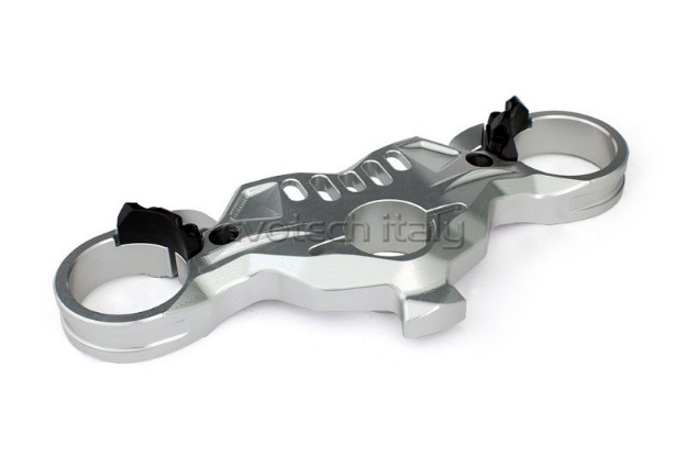 Afbeeldingen van Kroonplaat Evotech BMW S1000RR ’19- met Öhlins voorvork -zilver