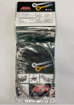 Toon details van Stahlflex remleiding voorzijde 1-delig SBK Suzuki GSX-R1000 '03-04 Afbeeldingen van Stahlflex remleiding voorzijde 1-delig SBK Suzuki GSX-R1000 '03-04