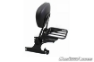 Afbeeldingen van Sissybar zwart Custom Acces model Luxus Sportster voor diverse Harley Davidson modellen