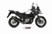 Afbeeldingen van MIVV Oval carbon demperset met carbon cap Suzuki DL650 '17-
