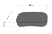 Afbeeldingen van Passenger seat Taco zwart Custom Acces