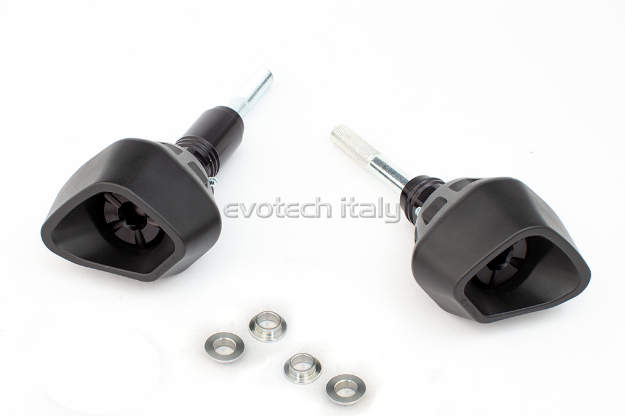 Afbeeldingen van Sliders Evotech Anti-Shock zwart Ducati Monster 821 / 1200 / R