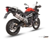 Afbeeldingen van MIVV Oval titanium demper met carbon cap (big) Triumph Tiger/XC '11-