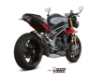 Afbeeldingen van MIVV Suono Steel Black RVS demper Triumph Speed Triple 1050 '16-