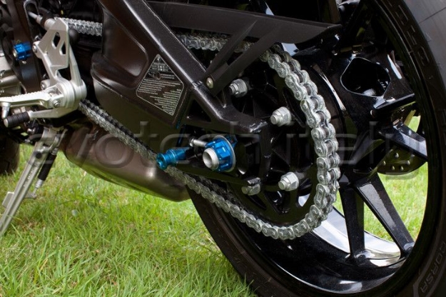 Afbeeldingen van Achterasmoer Evotech aluminium TB-005A-Blauw
