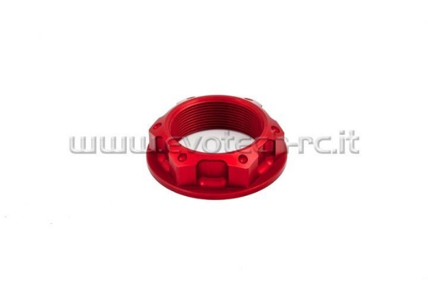 Afbeeldingen van Balhoofdmoer Evotech aluminium TB-009B-Rood