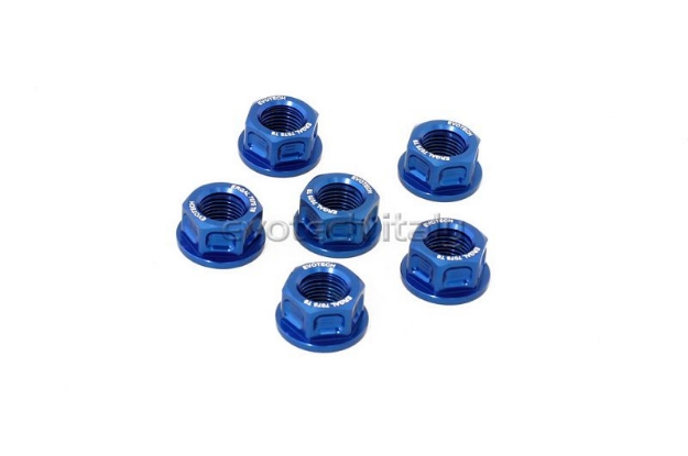 Afbeeldingen van Tandwielmoer aluminium Evotech TBK6-035