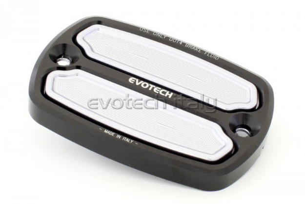 Afbeeldingen van Remvloeistofreservoircover Evotech voor Yamaha T-MAX-zilver