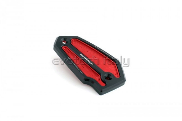 Afbeeldingen van Remvloeistofreservoircover Evotech voor diverse Kawasaki modellen-rood