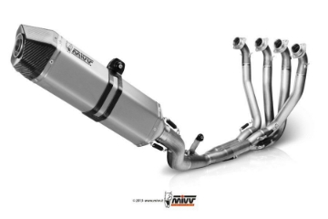 Toon details van MIVV RVS Power Steel 4-2-1 systeem met Speed Edge demper Honda CBR1000RR '14- Afbeeldingen van MIVV RVS Power Steel 4-2-1 systeem met Speed Edge demper Honda CBR1000RR '14-
