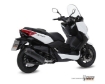 Afbeeldingen van MIVV compleet systeem met Speed Edge black steel RVS demper Yamaha X-MAX 400 '13-