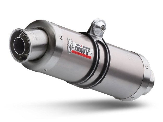 Afbeeldingen van MIVV compleet 1-1 systeem met titanium GP demper Yamaha MT-125 '15-/ YZF-R125 '14-