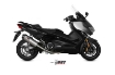 Afbeeldingen van MIVV systeem met Oval Black RVS demper en carbon cap Yamaha T-MAX 530 / 560