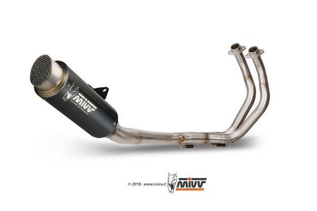 Afbeeldingen van MIVV 2-1 systeem met GP PRO black Yamaha MT-07 '21-