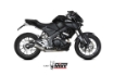 Afbeeldingen van MIVV systeem met MK3 RVS Yamaha MT-125 '20-