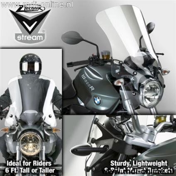 Toon details van Vervangingsruit National Cycle tall touring transparant BMW R1200R '11-14 Afbeeldingen van Vervangingsruit National Cycle tall touring transparant BMW R1200R '11-14