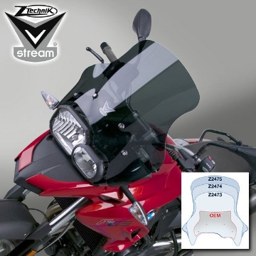 Toon details van Vervangingsruit Ztechnik VStream sport dark BMW F700GS '12- Afbeeldingen van Vervangingsruit Ztechnik VStream sport dark BMW F700GS '12-