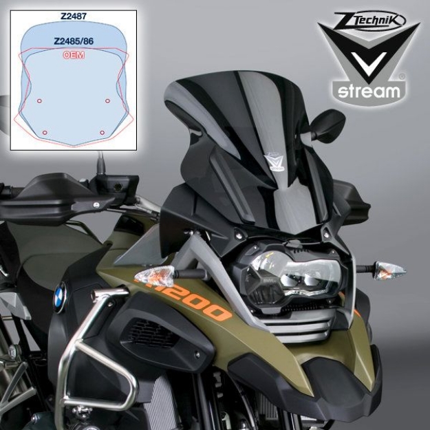 Afbeeldingen van Vervangingsruit ZTechnik VStream sport donker getint BMW R1200/1250GS LC / ADV '13-