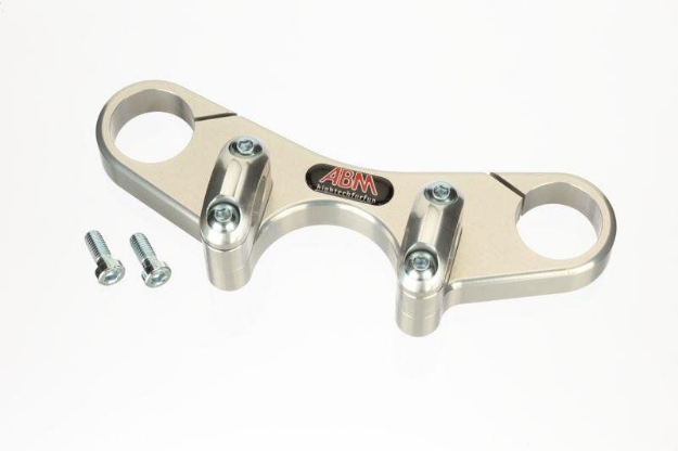 Afbeeldingen van Superbikestuurombouw semi kroonplaat zwart Honda CBR600F '87-90 / VFR750 '86-87