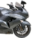 Afbeeldingen van Superbikestuurombouw semi kroonplaat zwart Kawasaki ZZR1400 2006-2011