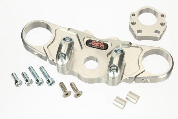 Afbeeldingen van Superbikestuurombouw kroonplaat zwart Honda CBR600RR 2005-2006