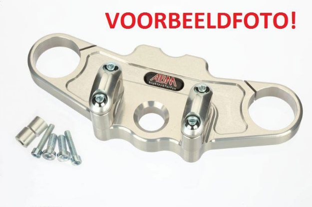 Afbeeldingen van Superbikestuurombouw kroonplaat zwart Honda CBR600F 2011-