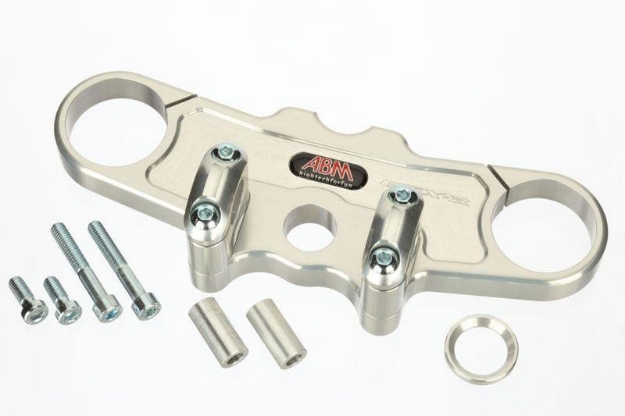 Afbeeldingen van Superbikestuurombouw kroonplaat zilver Suzuki GSXR1300 -2007