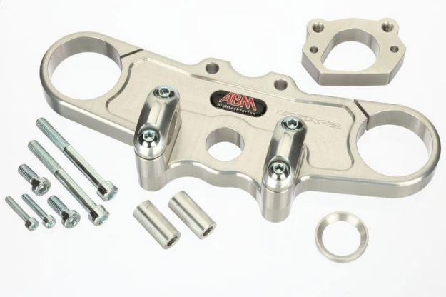 Afbeeldingen van Superbikestuurombouw kroonplaat zwart Suzuki GSXR1300 2008-