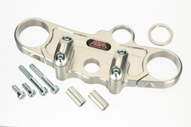 Afbeeldingen van Superbikestuurombouw kroonplaat zwart Suzuki GSX-R600/750 2004-2005