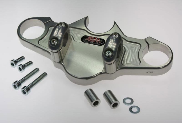 Afbeeldingen van Superbikestuurombouw kroonplaat zilver BMW R1200ST 2005-