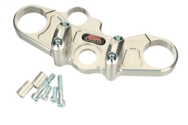 Afbeeldingen van Superbikestuurombouw kroonplaat zilver Yamaha YZF-R1 1998-2001