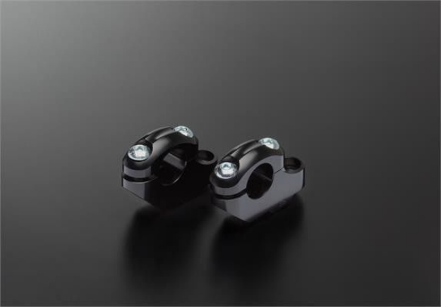 Afbeeldingen van Stuurverhogers zwart - ABM 'comfort' voor 22,2mm stuur