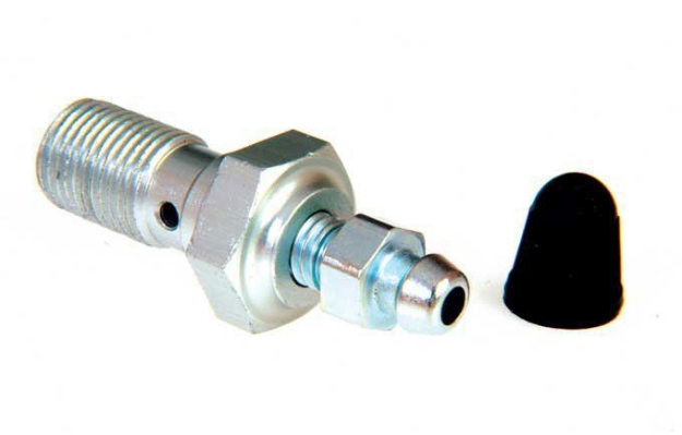 Afbeeldingen van Banjobout met ontluchtingsnippel enkel M10x1,0 (fijne draad)