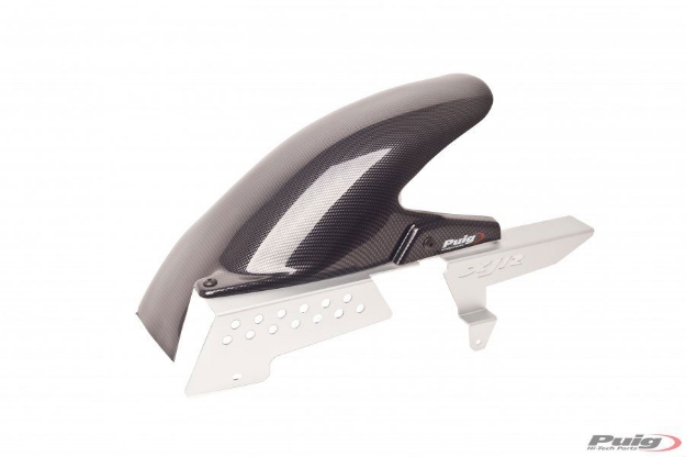 Afbeeldingen van Achterspatbord Puig carbon look Yamaha XJR1200 '94-98 / XJR1300 '99-13 met kettingkast