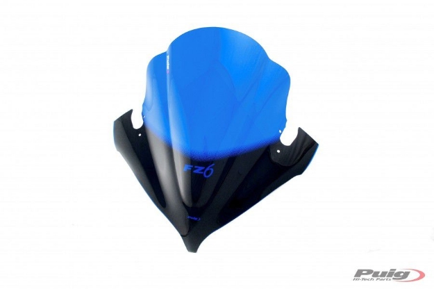 Afbeeldingen van Vervangingsruit Puig Jetstream Yamaha FZ6 '04-'07-blauw