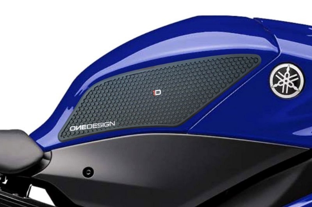 Afbeeldingen van Tank protector/grip stickers zwart Puig Yamaha YZF-R6 ’17-